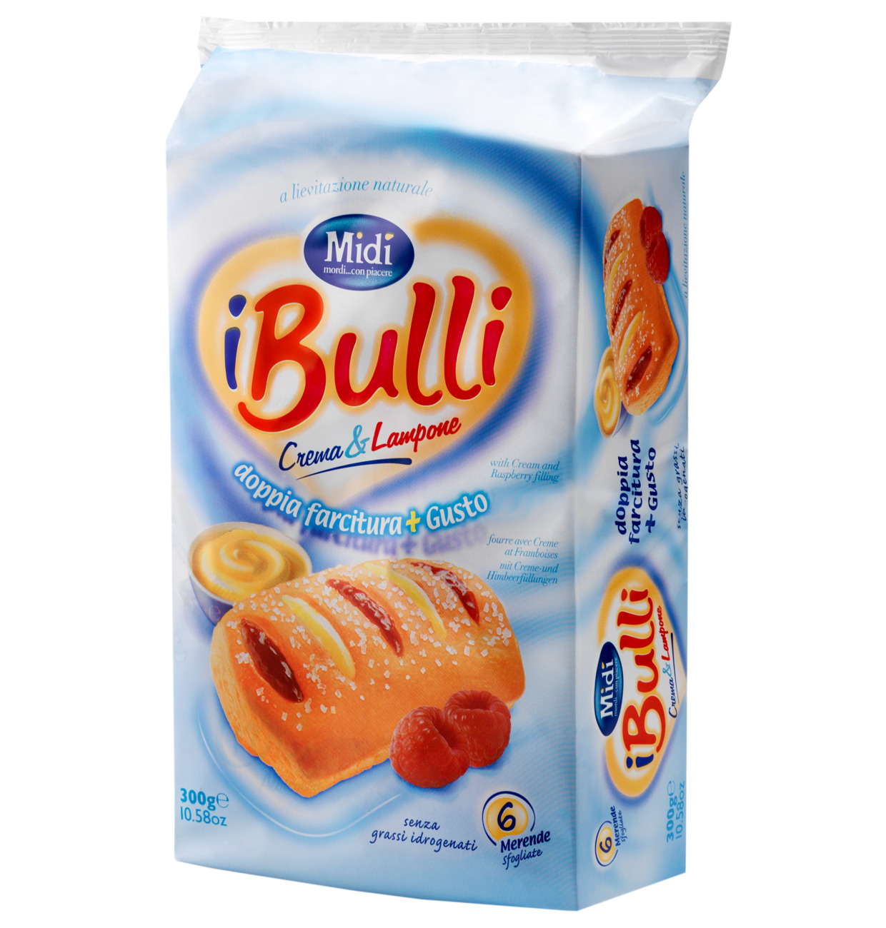 Midi Bulli Merende Himbeere & Creme 6x50g