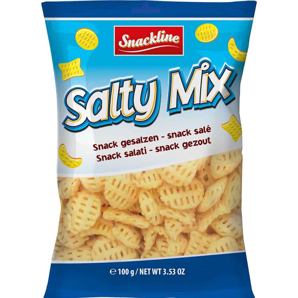 Snackline Salty Mix Kartoffelsnack gesalzen 100g MHD 22.03.26