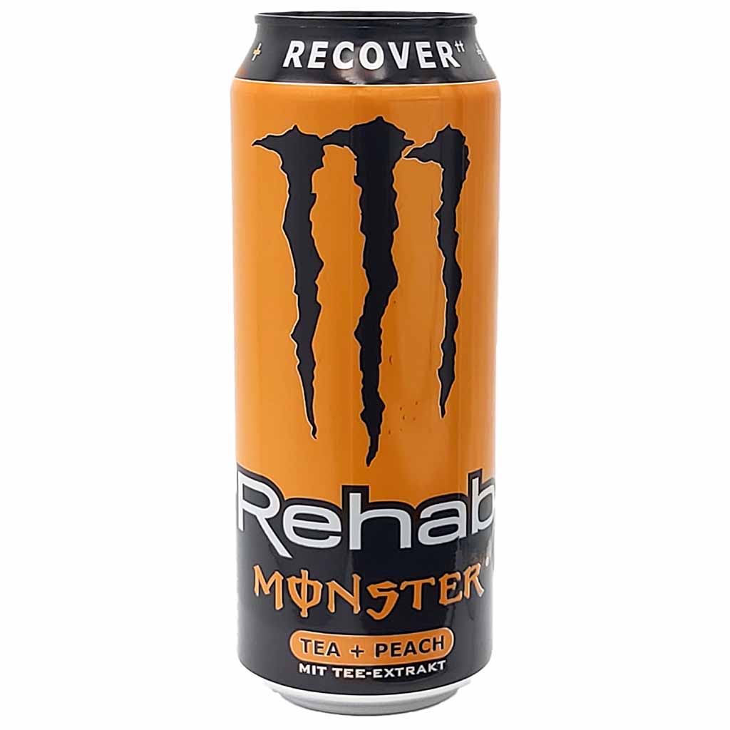 Monster Rehab Tea + Peach DOSE 12 x 500ml, 6L, 5060337508308, 5060337507608