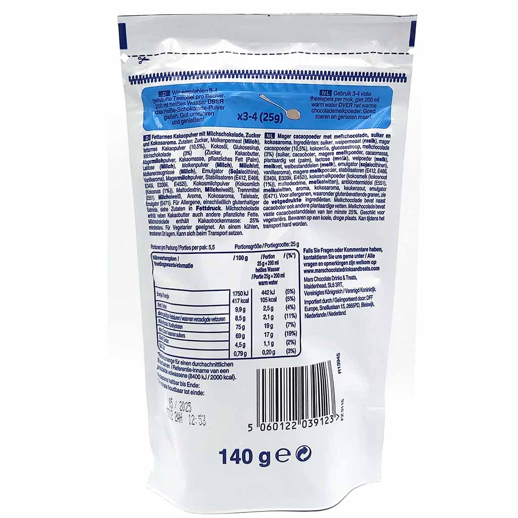 Bounty Coconut Hot Chocolate Getränkepulver 140g