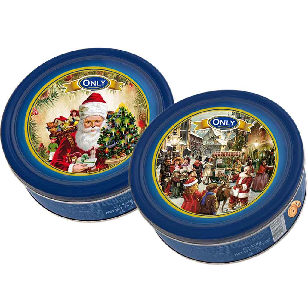 Only Butter Cookies Weihnachtsdose nostalgisch 454g MHD 06.06.26