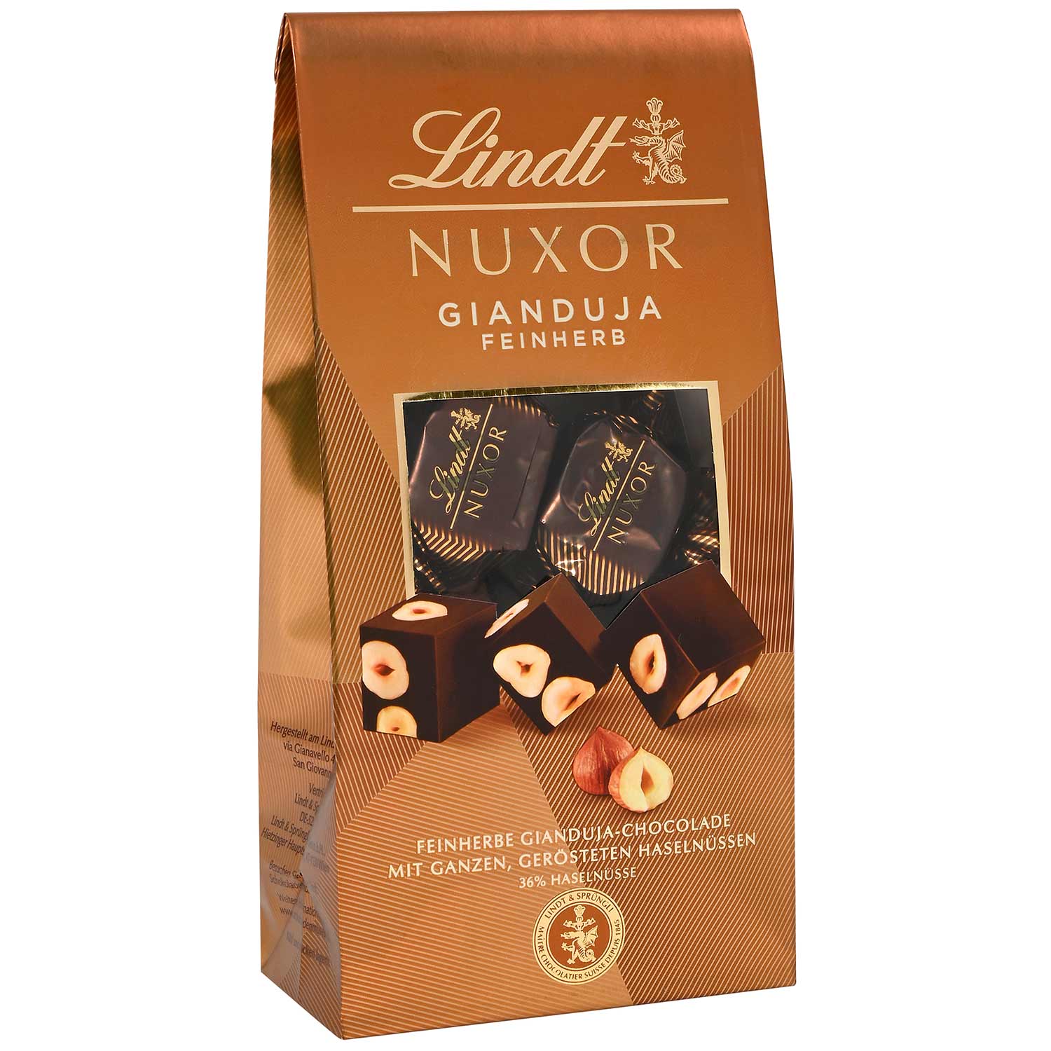 Lindt Nuxor Gianduja Feinherb 103g MHD 30.06.26