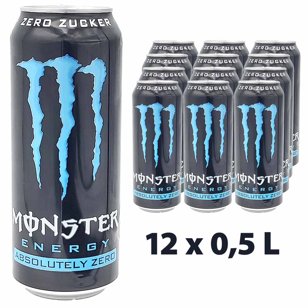 Monster Energy Absolutely Zero DOSE 12x500ml, 5060335635617, 5060335635242