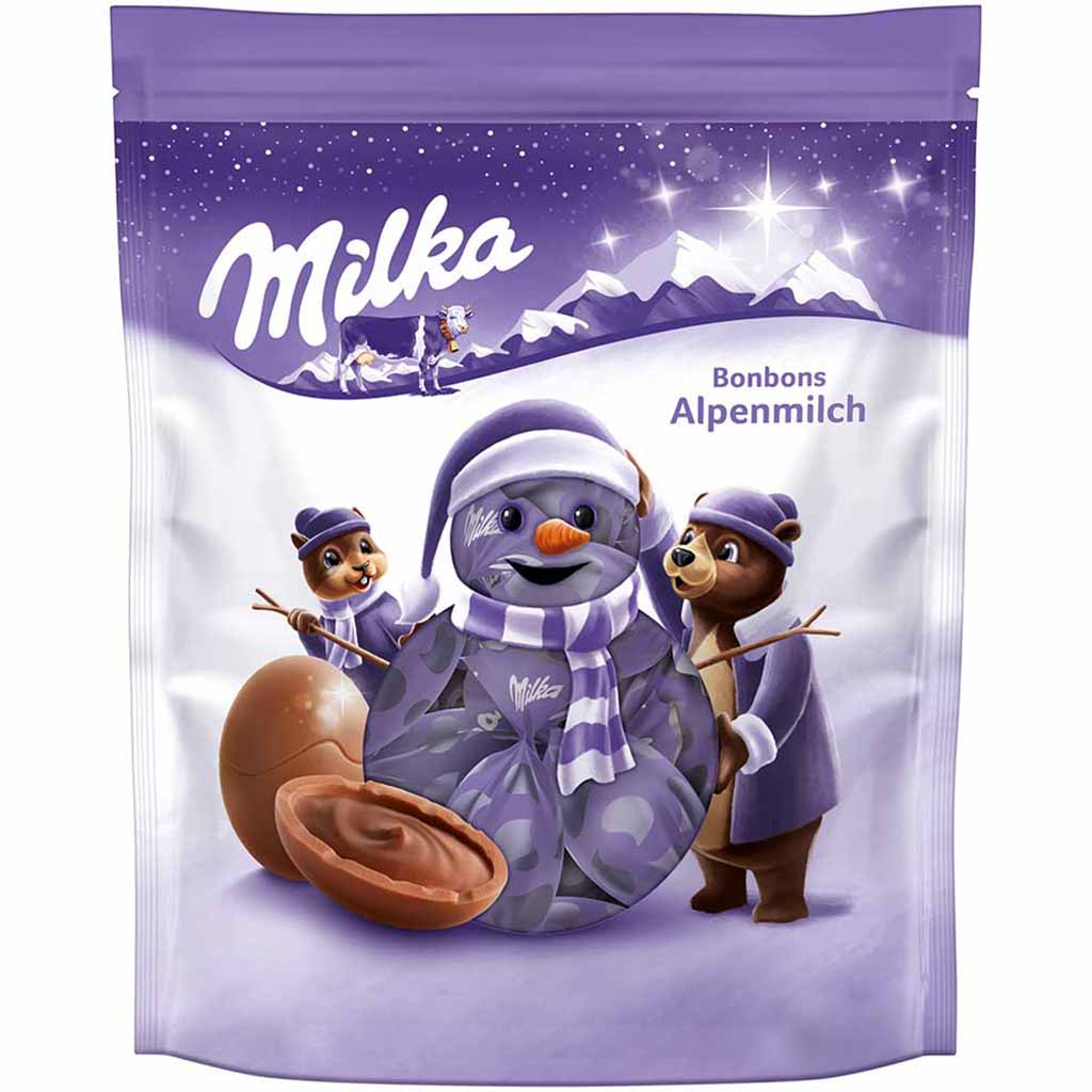 Milka Bonbons Alpenmilch 86g MHD 30.03.26