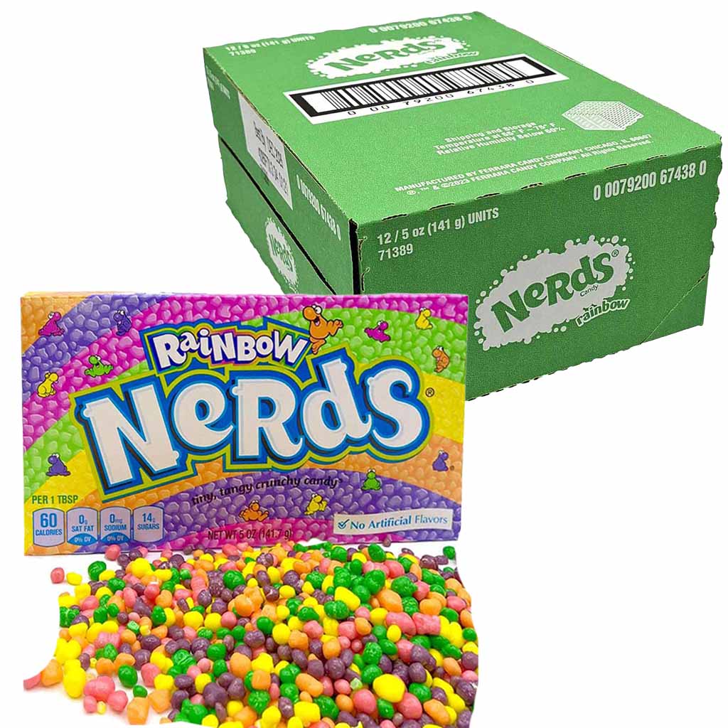 Nerds Rainbow Mini-Dragees 12x141 g = 1692g MHD 31.12.26
