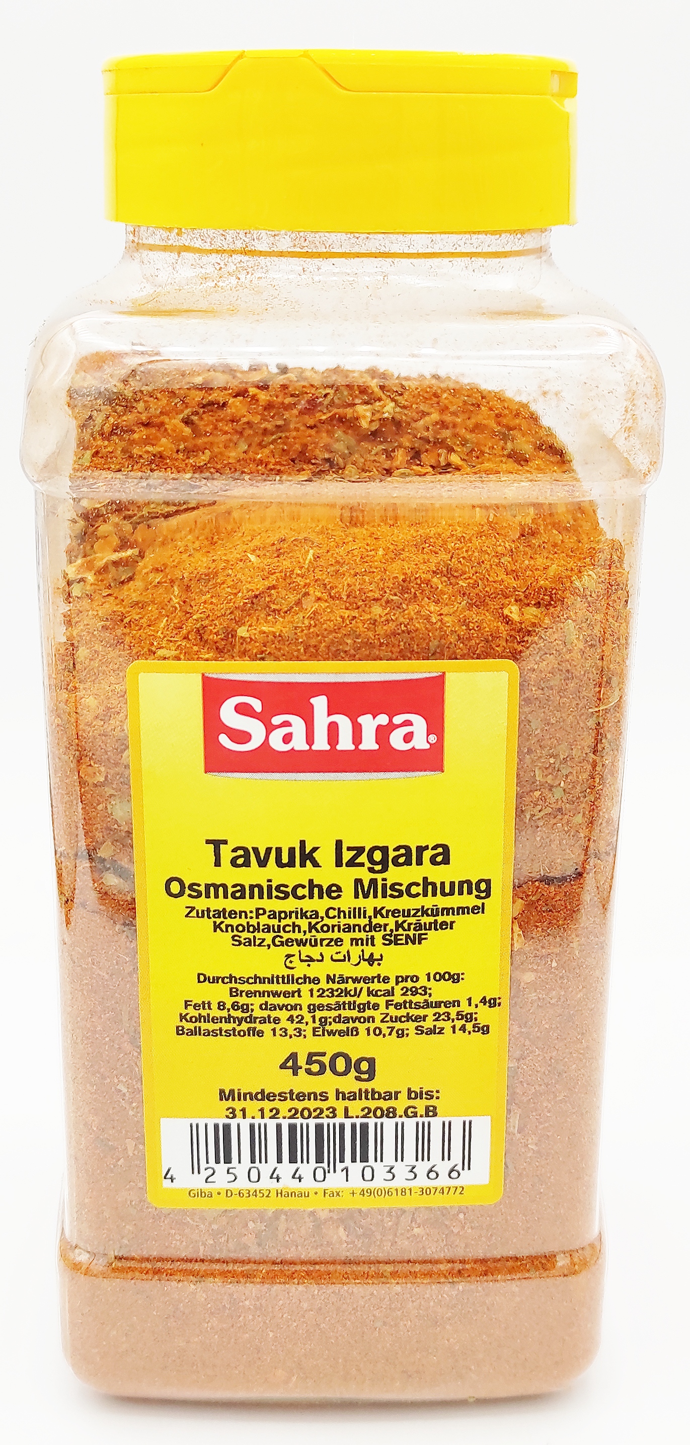 Sahra Osmanische Mischung Hähnchen Gewürzzubereitung 450g MHD 31.12.27