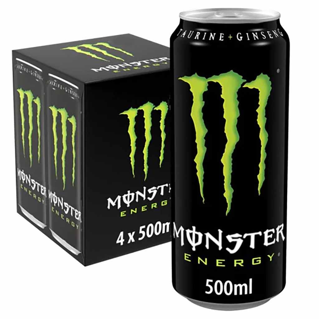 Monster Energy Original 4x0,5l = 2L,  5060517884406