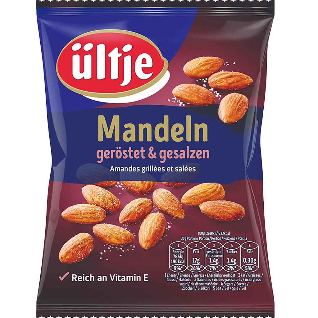 ültje Mandeln geröstet & gesalzen 150g MHD 30.12.25