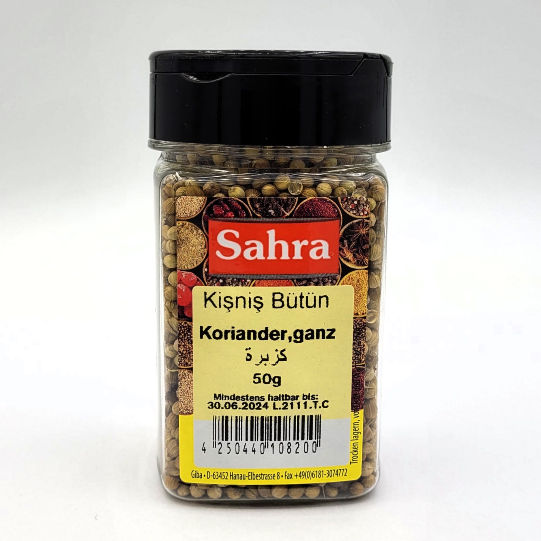 Sahra Koriander ganz 50g MHD 30.06.28
