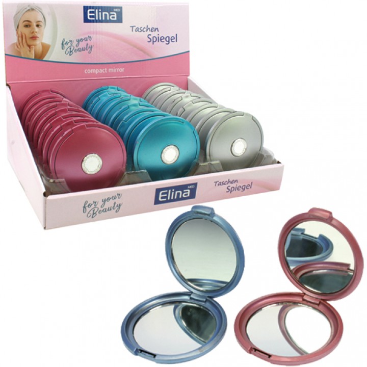 Spiegel für die Tasche 7,5cm klappbar rund