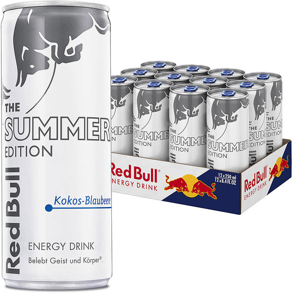 Red Bull White Edition Kokos Blaubeere DOSE 0,25L MHD 29.09.26