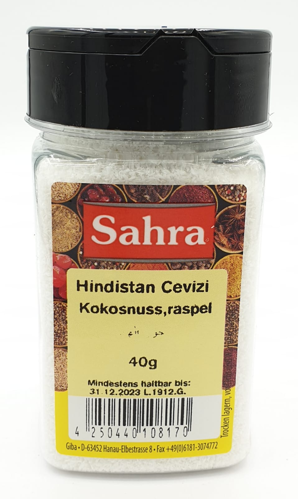 Sahra Kokosnuss Raspel 40g MHD 30.06.27