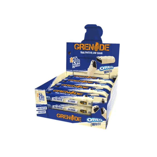 Grenade Proteinreicher Riegel Oreo White 12x60g=720g MHD 30.05.26