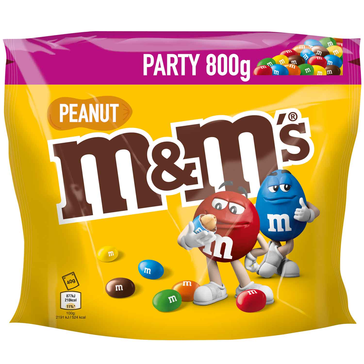 M&Ms Peanut Party 800g MHD 19.04.26