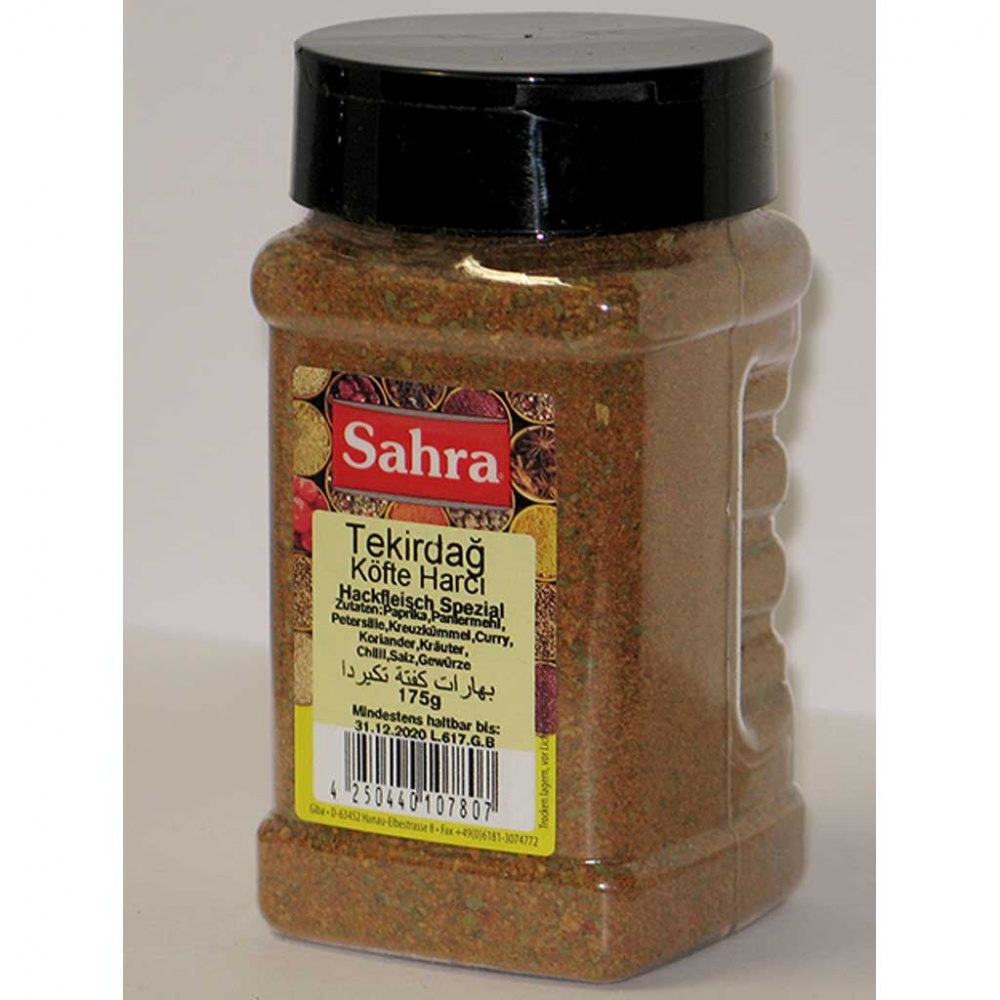 Sahra Hackfleisch spezial Tekirdag Gewürzzubereitung 175g MHD 30.06.28