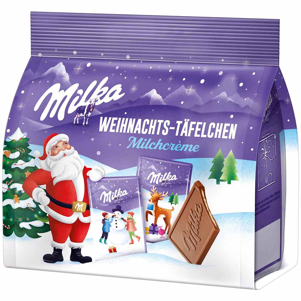 MILKA Weihnachts Täfelchen Milchcreme 150g , 7622210226303