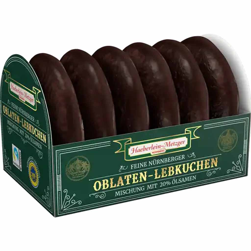 Haeberlein-Metzger Oblaten Lebkuchen schokoliert Zartbitter 200g MHD 30.04.26