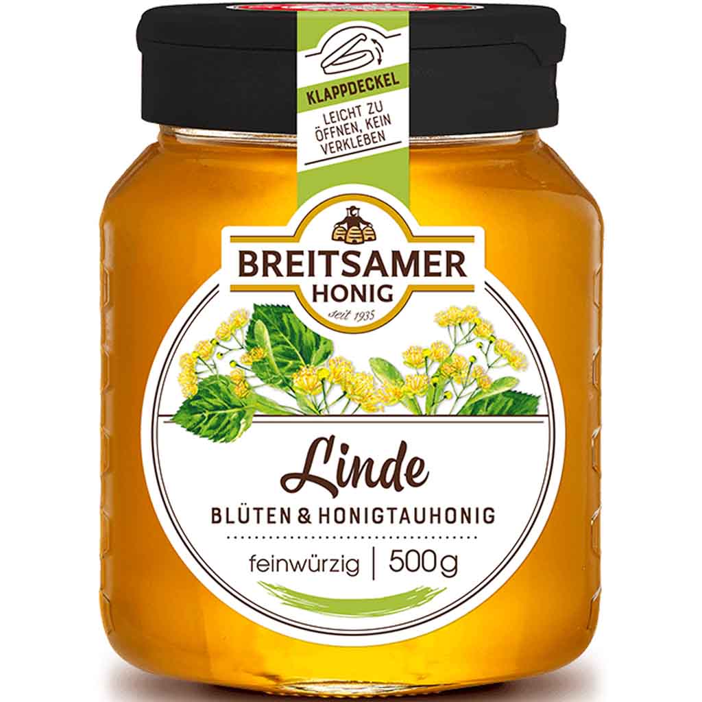 Breitsamer Honig Linde feinwürzig 500g MHD 28.02.27