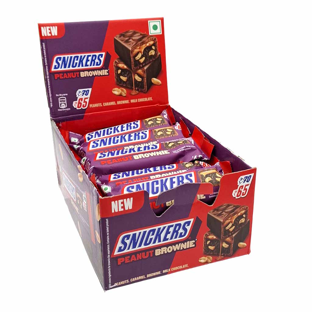 Snickers Peanut Brownie Bar 15x45g 675g, 8902433008191, 8902433008184