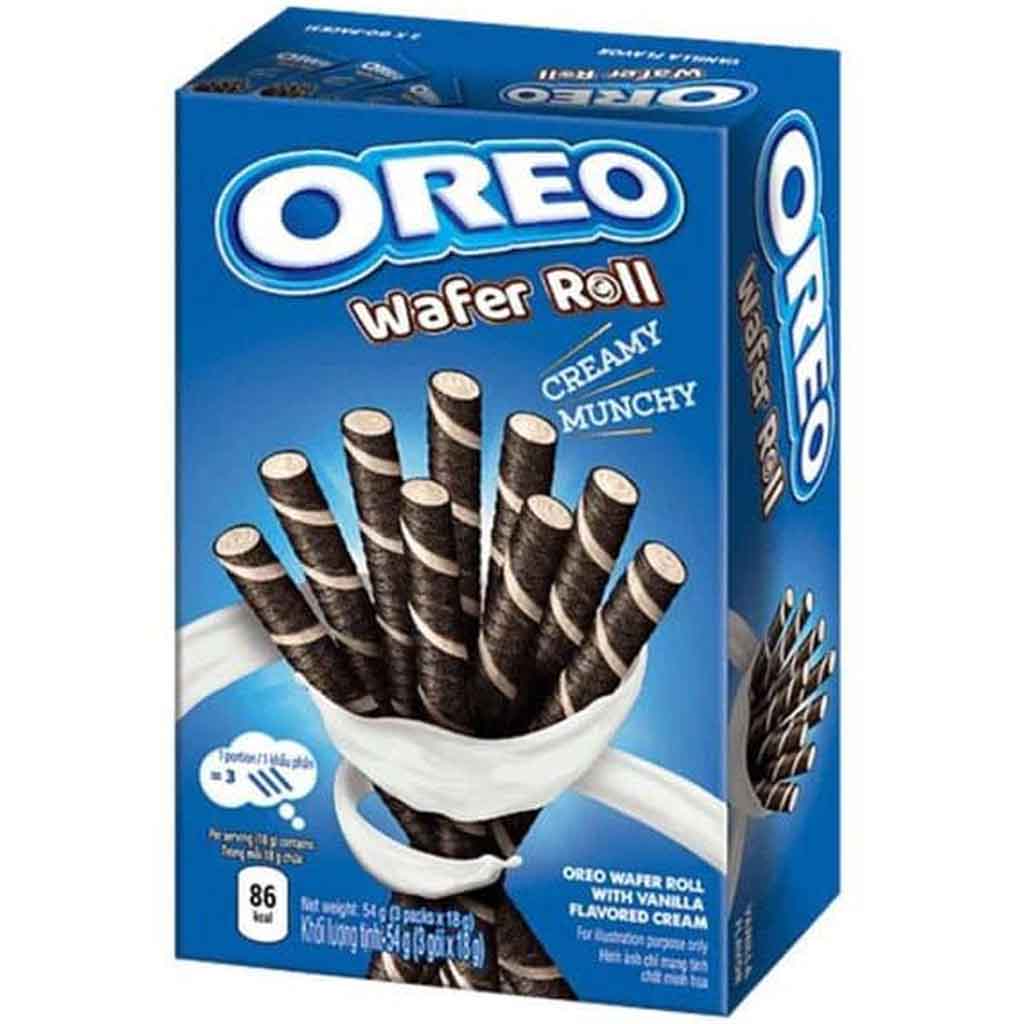Oreo Wafer Roll Creamy Munchy Vanille 54g MHD 21.01.26