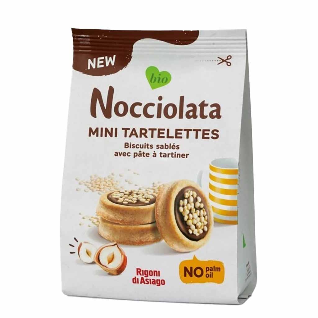 Rigoni di Asiago Nocciolata BIO Mini Tartelettes 250g MHD 12.09.26
