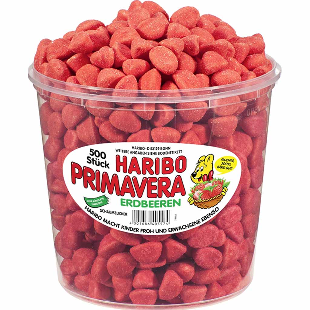 Haribo Primavera Erdbeeren 500er 1150g MHD 30.09.26