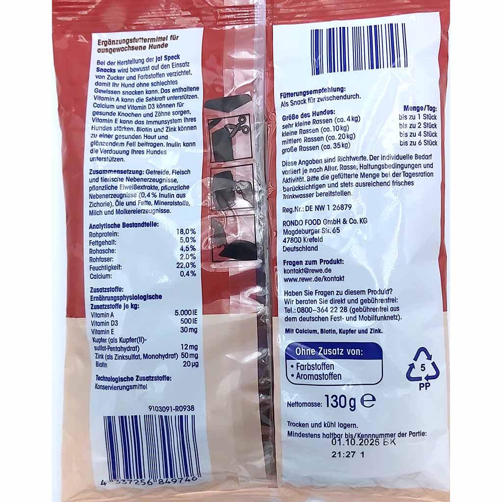 https://www.lebensmittel-sonderposten.de/media/image/59/e9/74/Ja_Hundesnack_Speck_130g_back.jpg