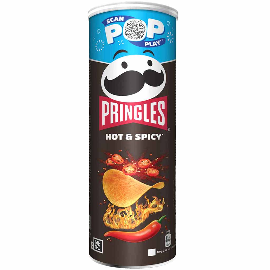 Pringles Hot & Spicy 165g MHD 19.09.26