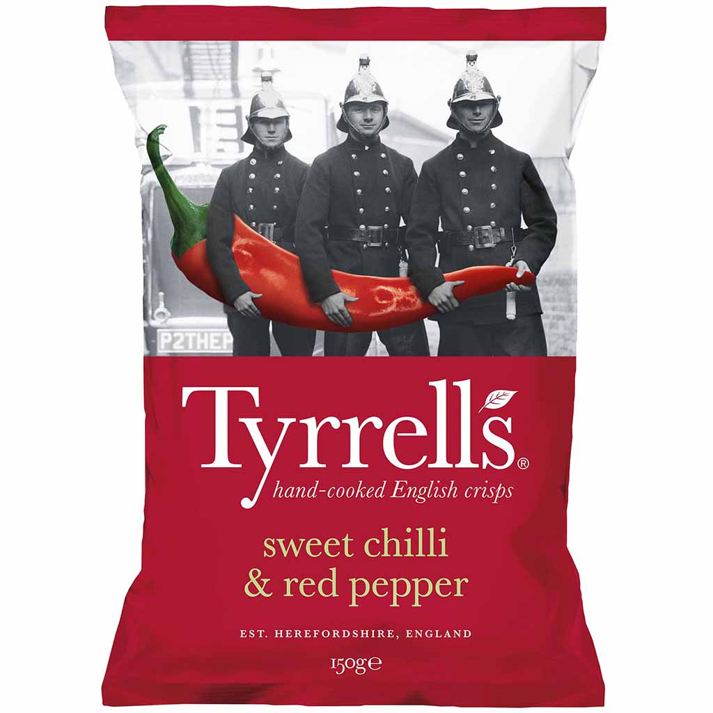 Tyrrells Sweet Chilli & Red Pepper 150g MHD 02.02.26