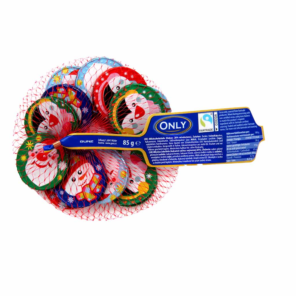 Only Weihnachtstaler Milchschokolade 85g MHD 30.12.26