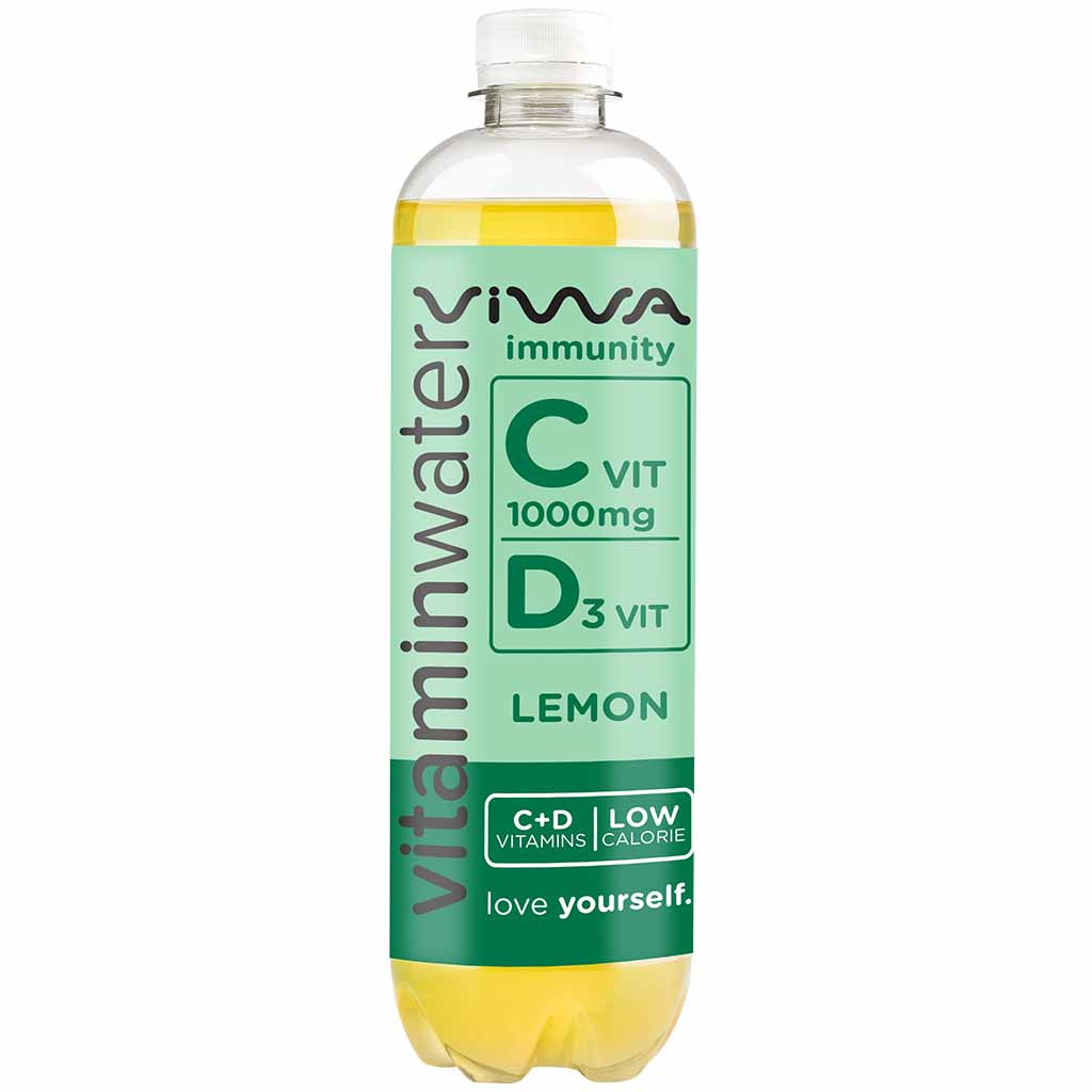 Viwa Immunity C-1000 Lemon 12x600ml PET Fl. Vitaminwater = 7,2L, 5999885917860, 15999885917867