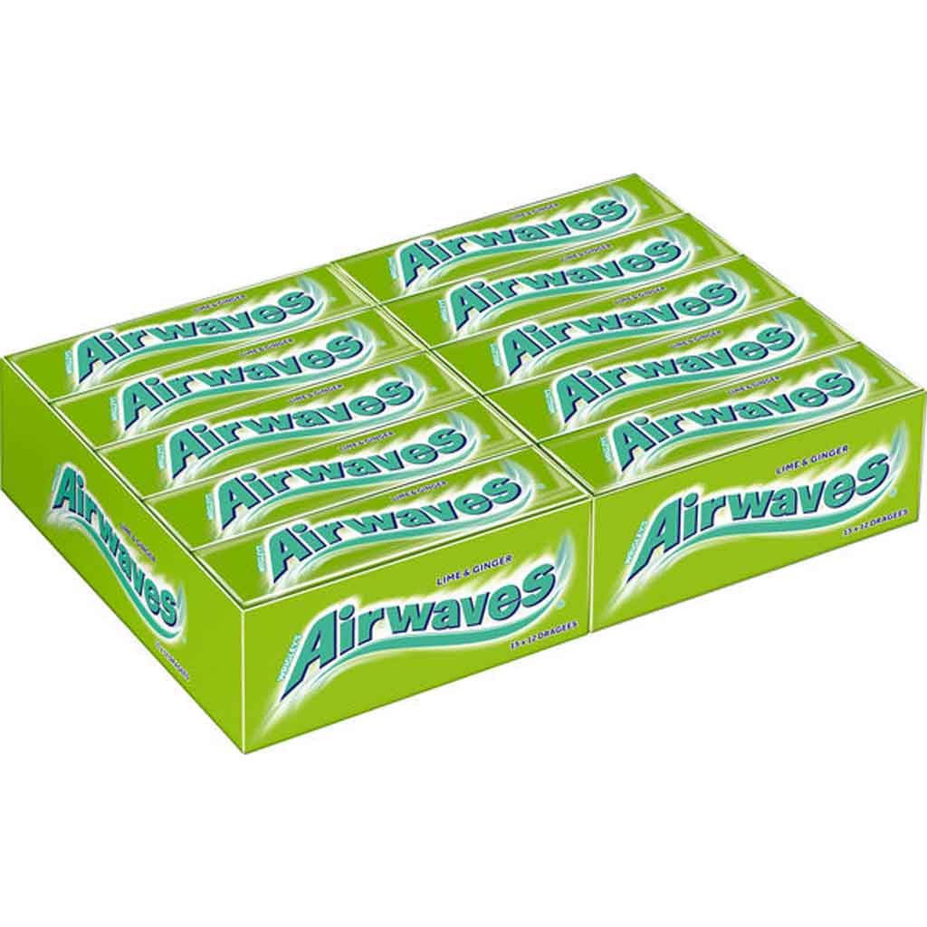 Wrigleys Airwaves Lime & Ginger 30x12 Dragees=360 Dragees MHD 21.09.26