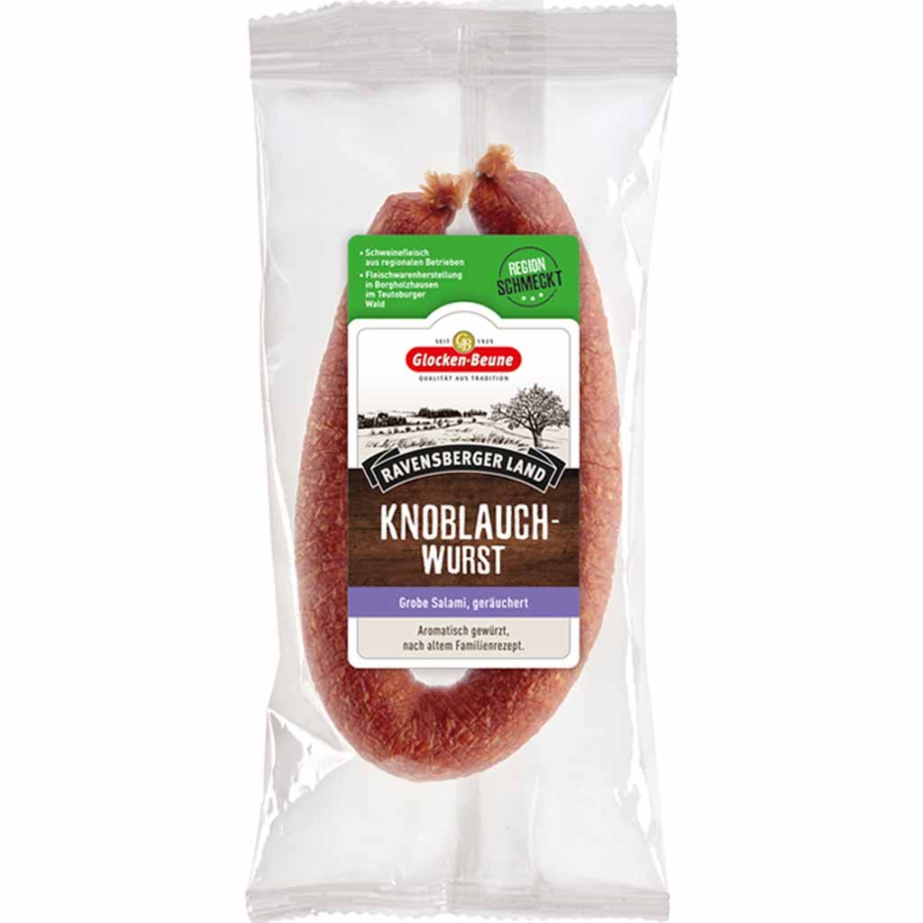 https://www.lebensmittel-sonderposten.de/media/image/37/e8/f6/Glocken_Beune_Knoblauchwurst_grobe_Salami_ger-uchert_350g_front_96dpi.jpg