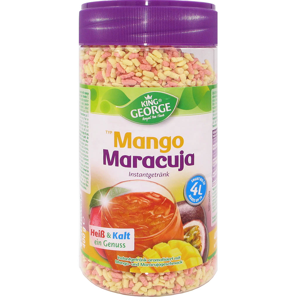 King George Mango Maracuja Instantgetränk 400g MHD 30.01.27