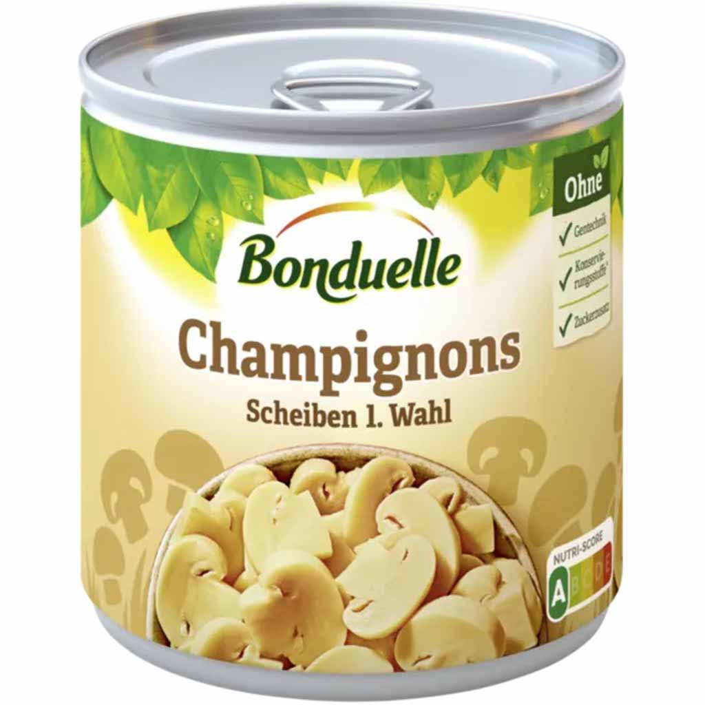 Bonduelle Champignons Scheiben 1.Wahl 230g MHD 01.10.27