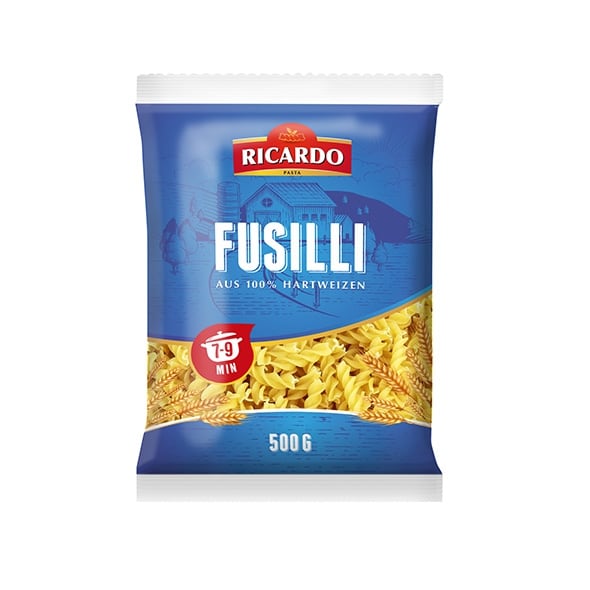 RICARDO Fusilli Nudeln 500g MHD 16.03.28