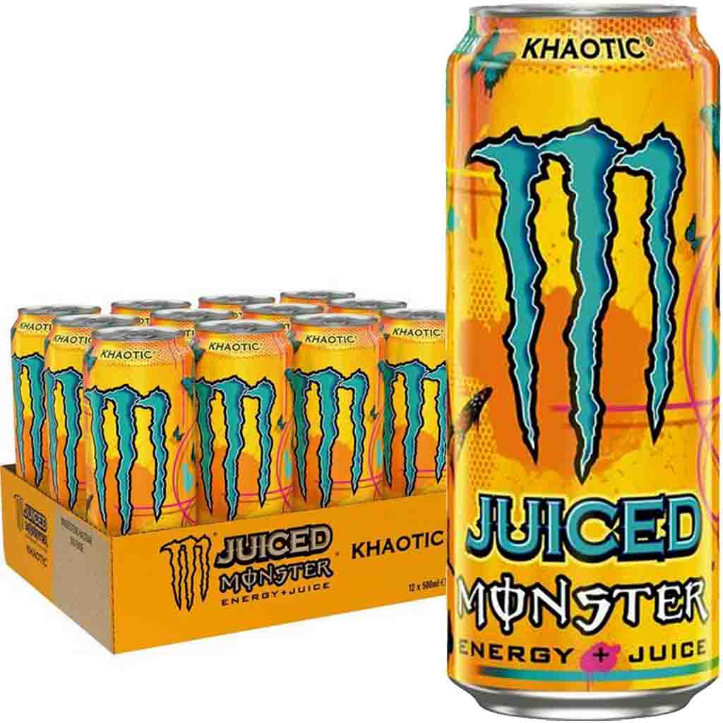 12x Monster Energy + Juice Khaotic DOSE á 500ml=6L MHD 30.11.25