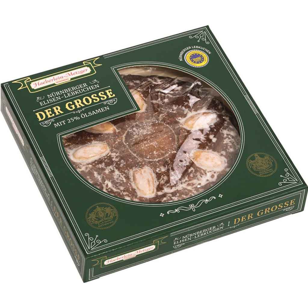 Haeberlein-Metzger " Der Grosse " Elisen Lebkuchen 125g MHD 30.05.26