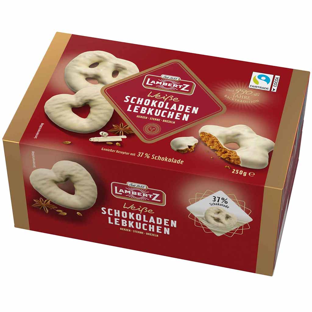 Lambertz weiße Schokoladen Lebkuchen 250g MHD 30.05.26
