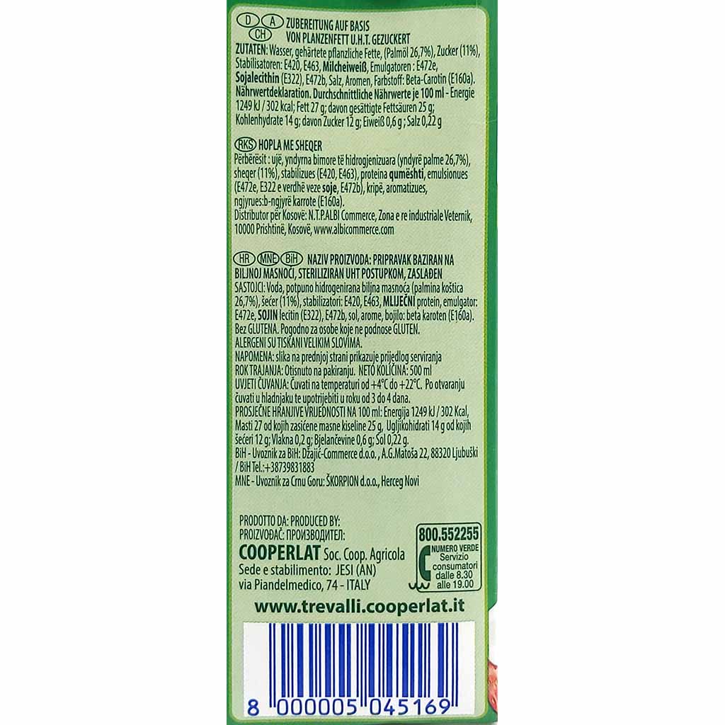 Hopla da Montare mit Zucker 500ml - Verwendungshinweis - wie Schlagsahne zu verwenden