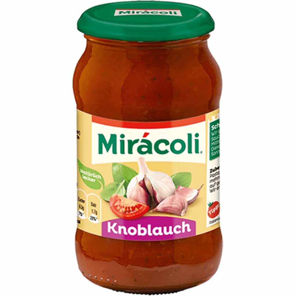 Miracoli Pasta-Sauce Knoblauch 400g MHD 29.10.26