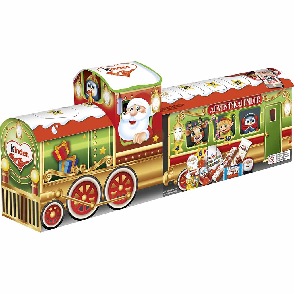 kinder Mix Adventskalender 3D-Zug 226g front, 8000500426845