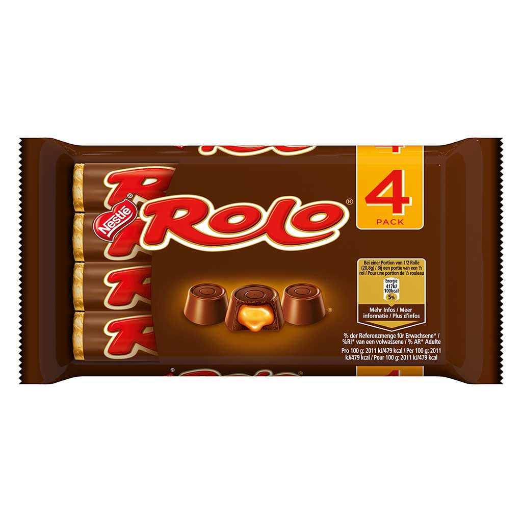 Nestle Rolo Schokoriegel 4er Pack 166,4g