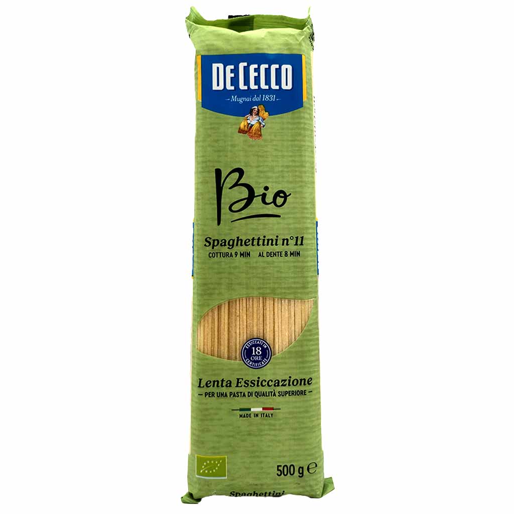 De Cecco Spaghettini Bio no. 11 - 500g MHD 04.06.27