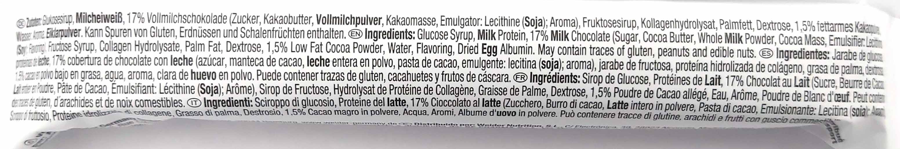 Weider 32% Protein Riegel Schokogeschmack Thekendisplay 12x60g =720g