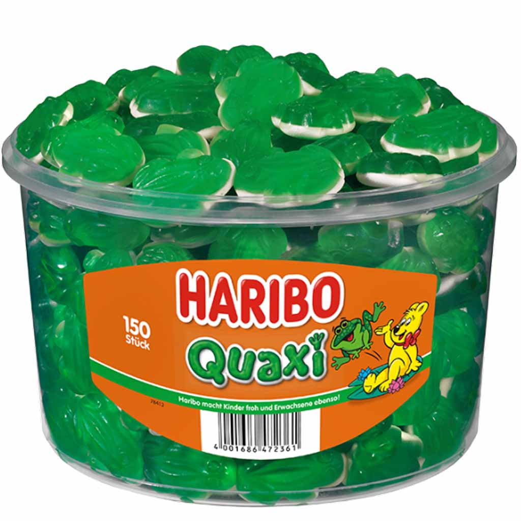Haribo Quaxi 150er 1050g,   Fruchtgummi mit Schaumzucker, 4001686472361