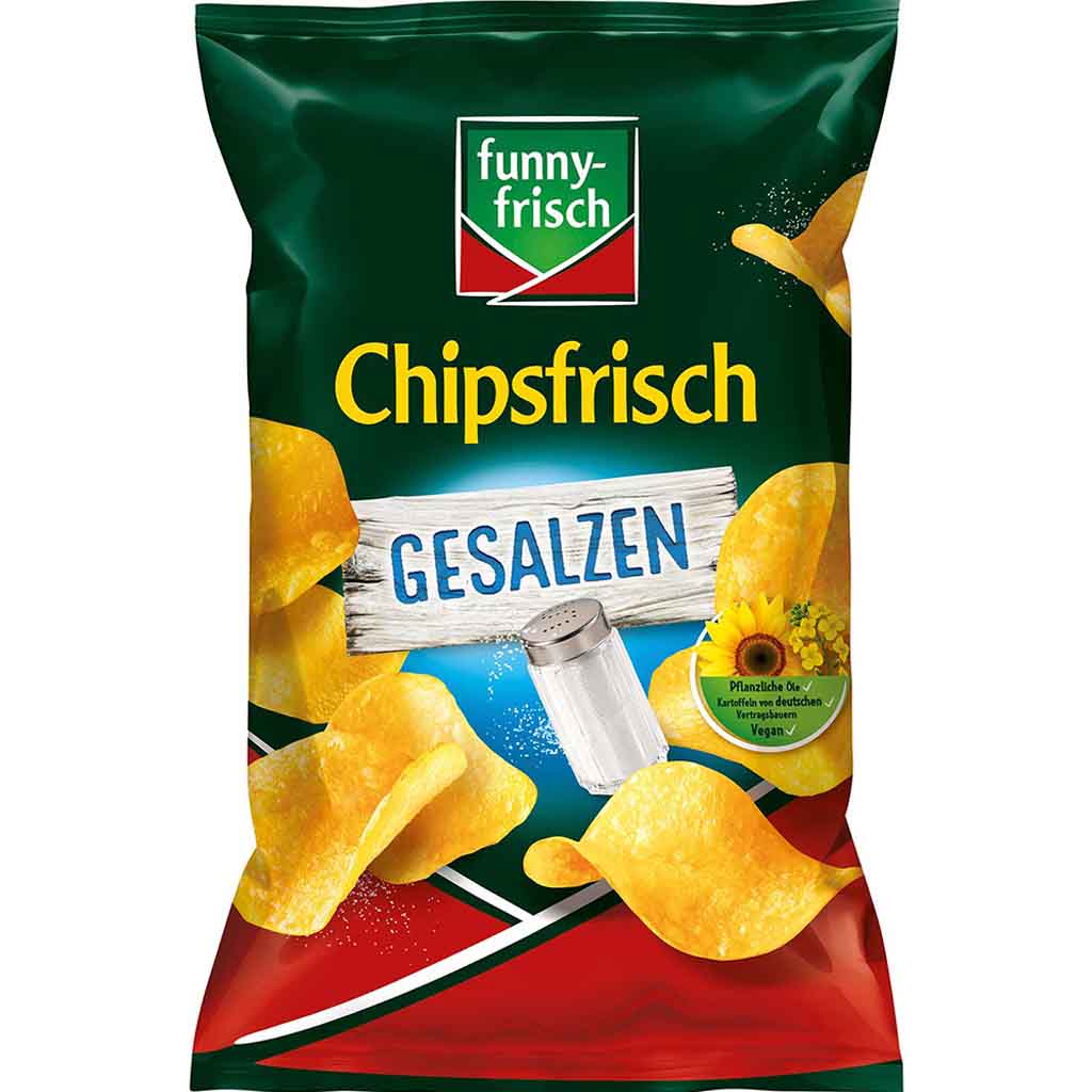 funny frisch Chipsfrisch gesalzen 150g MHD 01.12.25
