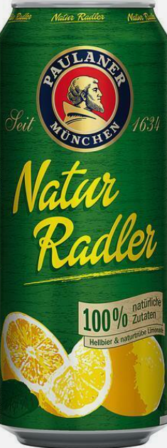 24x Paulaner Natur Radler o,5 Liter zuzügl.Einwegpfand MHD 30.07.26
