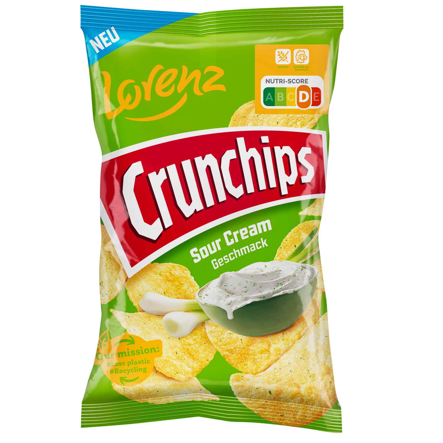 Lorenz Crunchips Sour Cream 150g MHD 04.11.25