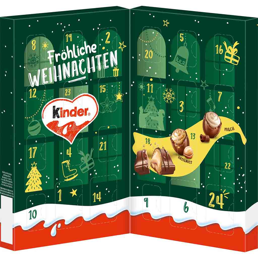 kinder Mix Tisch Adventskalender 121g MHD 20.04.26